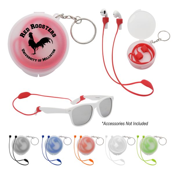 Secure Strap Ear Pod & Sunglasses Holder | M023