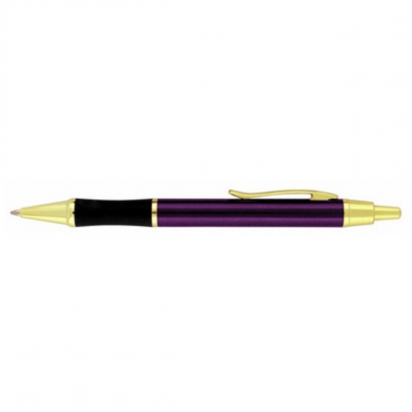 Murano Ballpoint Metal Pen with Gold Trim | D6073 - Image 2