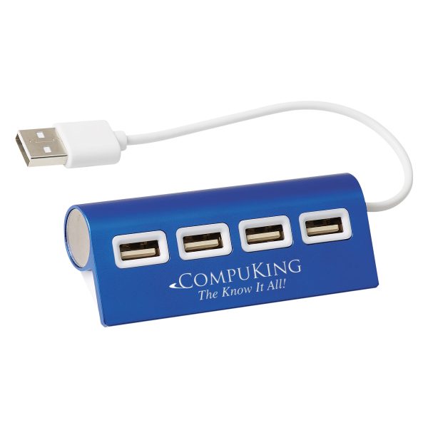 4 Port Aluminum Wave USB Hub | M087 - Image 3