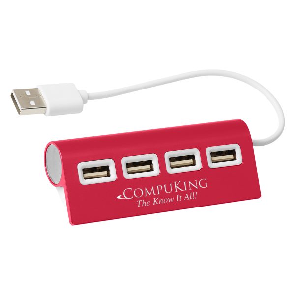 4 Port Aluminum Wave USB Hub | M087 - Image 2