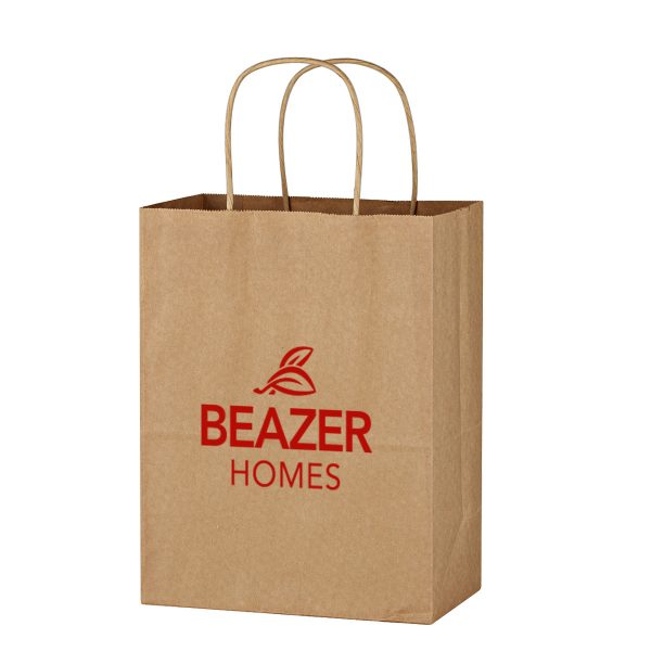 Kraft Paper Brown Shopping Bag | M069 - Image 2