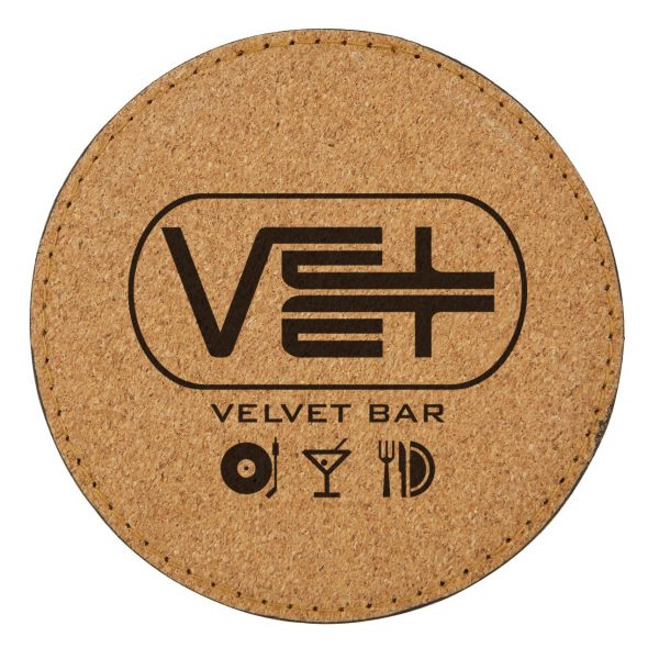 Cork'n Velvet Coaster | D6135