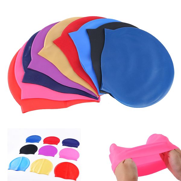 Silicone Solid Swim Cap | M139 - Image 2