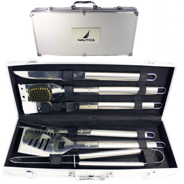 Stainless Steel BBQ Tool Set in Aluminum Case | M182 - Image 2