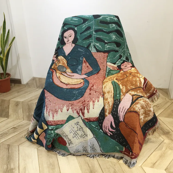 Custom Woven Throw Tapestry Blanket | FDD1001