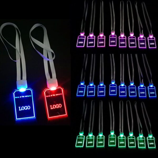 Custom LED Badge Holder Necklace with Lanyard | FDD1061 - Image 3